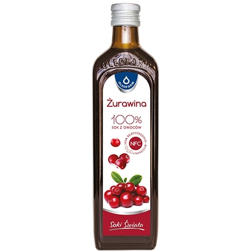 SOK ŻURAWINA 100% 0,5L OLEOFARM [2023-01-31 01:51:58]