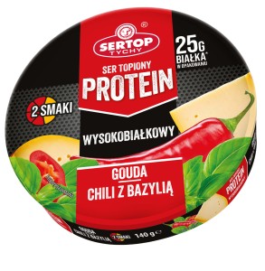 SER TOPIONY GOUDA CHILI Z BAZYLIĄ 140G