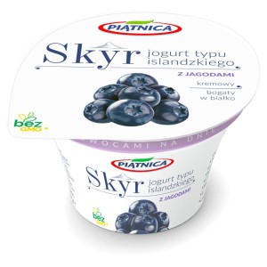 JOGURT SKYR JAGODA 150 G PIĄTNICA