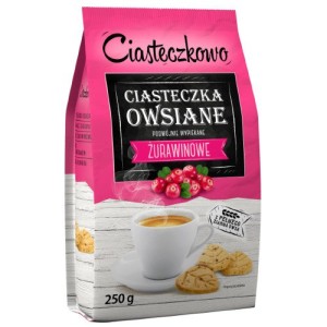 CIASTKA OWSIANE Z ŻURAWINĄ 250G SANTE