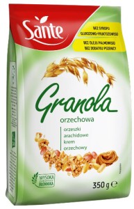 GRANOLA ORZECHOWA 350G  SANTE