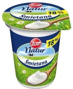 ZOTT ŚMIET.LUKS.18% 330G+30G PRIMO